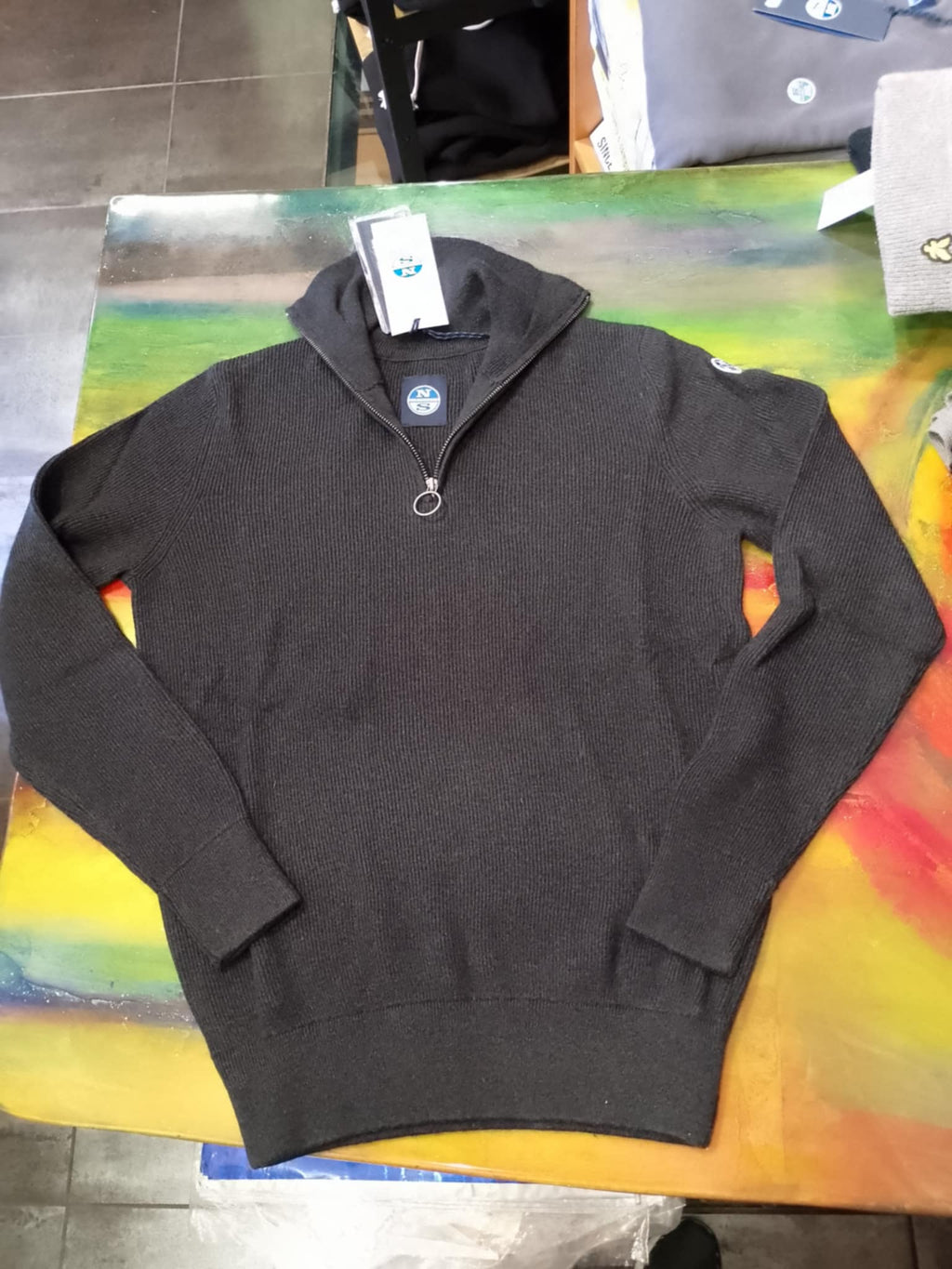 MAGLIONE NORTH SAILS 1/4 ZIP  dk grey