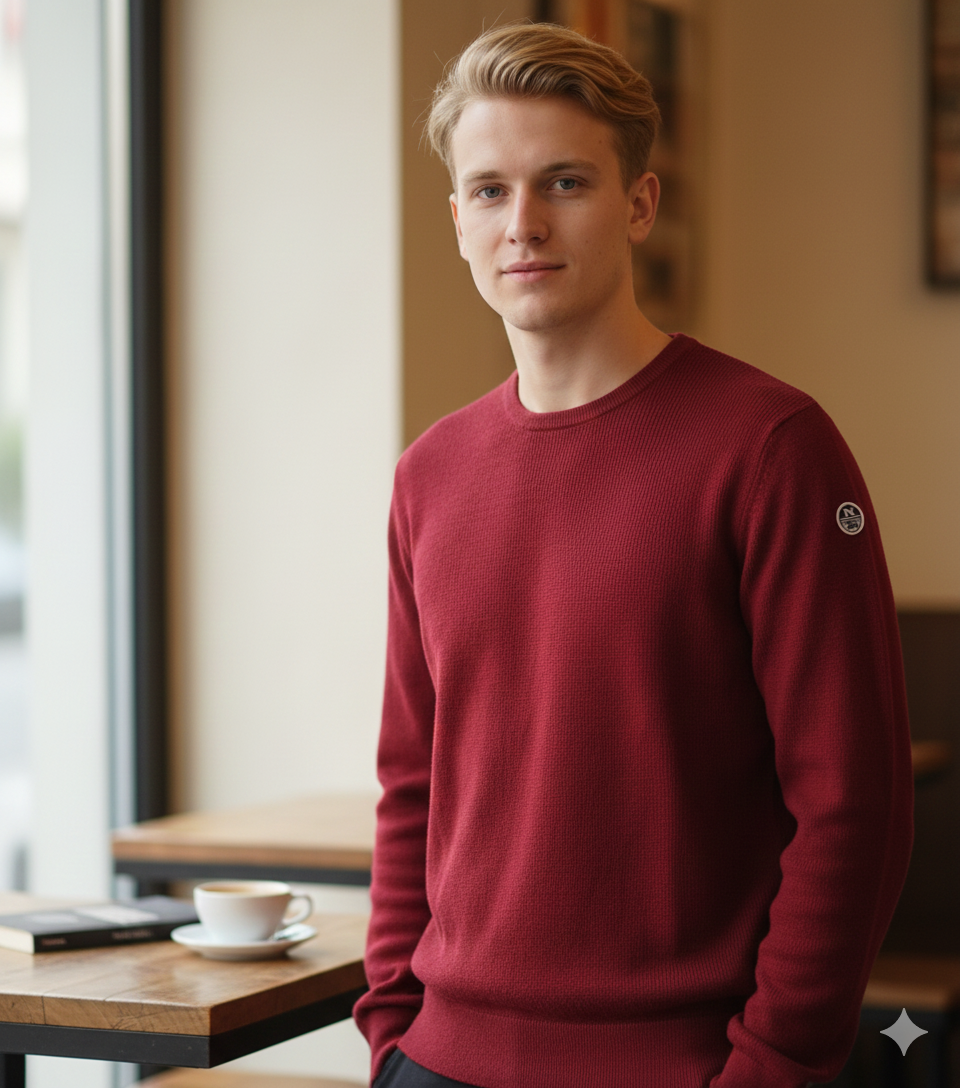 MAGLIONE NORTH SAILS BURGUNDY
