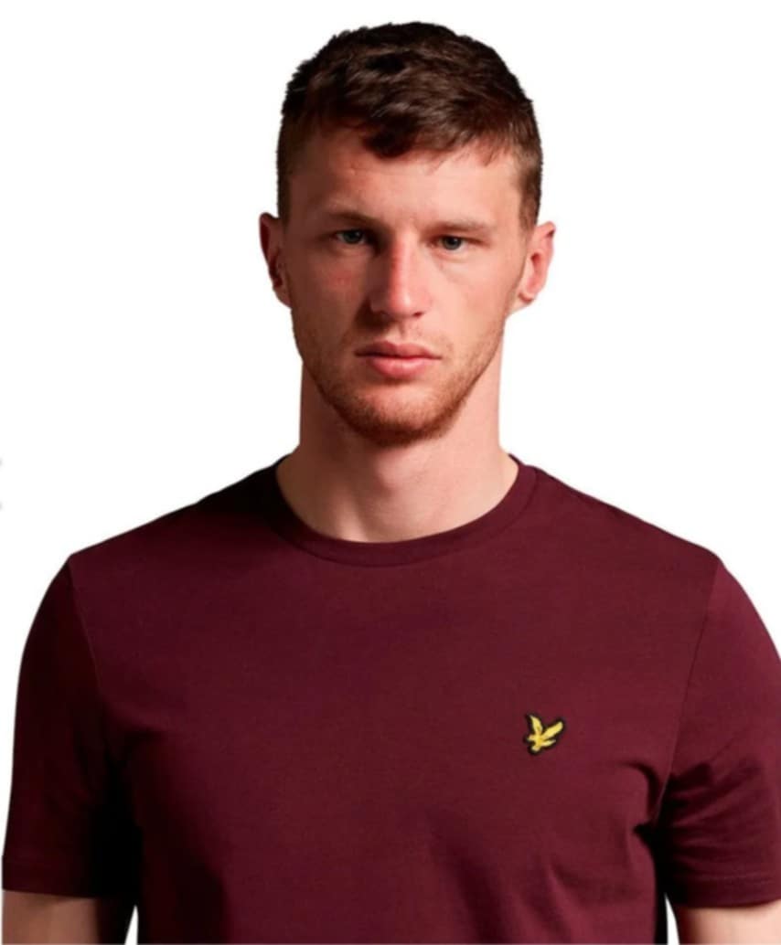 TSHIRT LYLE&SCOTT bordò
